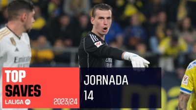 Las mejores paradas de la jornada 14 en La Liga EA Sports 2023-2024 | TOP 5