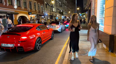 Moscow Midnight, girls, party and super cars.